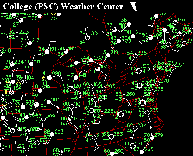 Weather Map with Station Plots