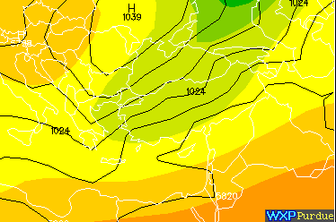 Forecast
of European Surface and Upper Air Conditions