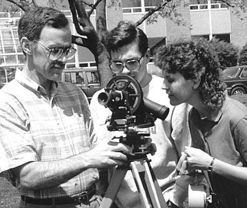 Russ DeSouza with students