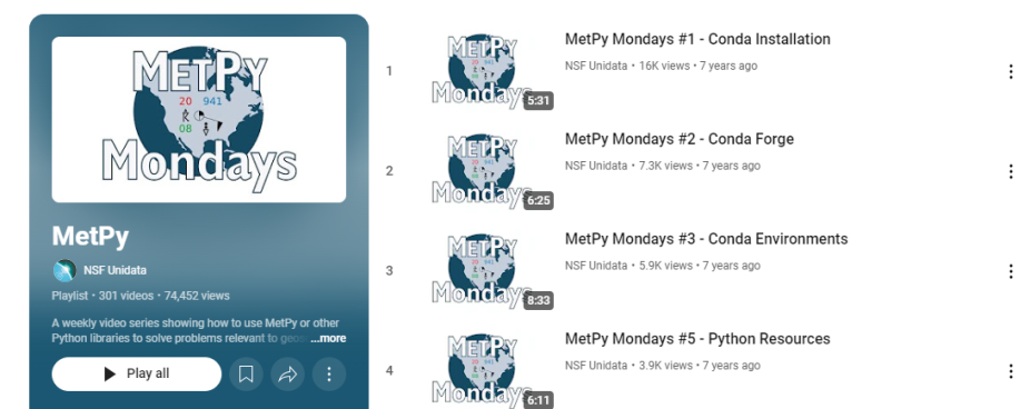 MetPy Mondays Banner