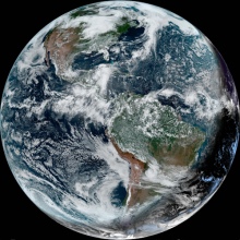 GOES satellite full disk image