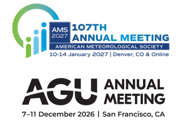 Combined AMS AGU 2026-7 Annual Meeting logos
