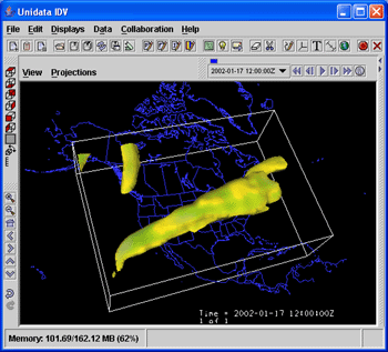 3D Isosurface for 50 m/s wind speed